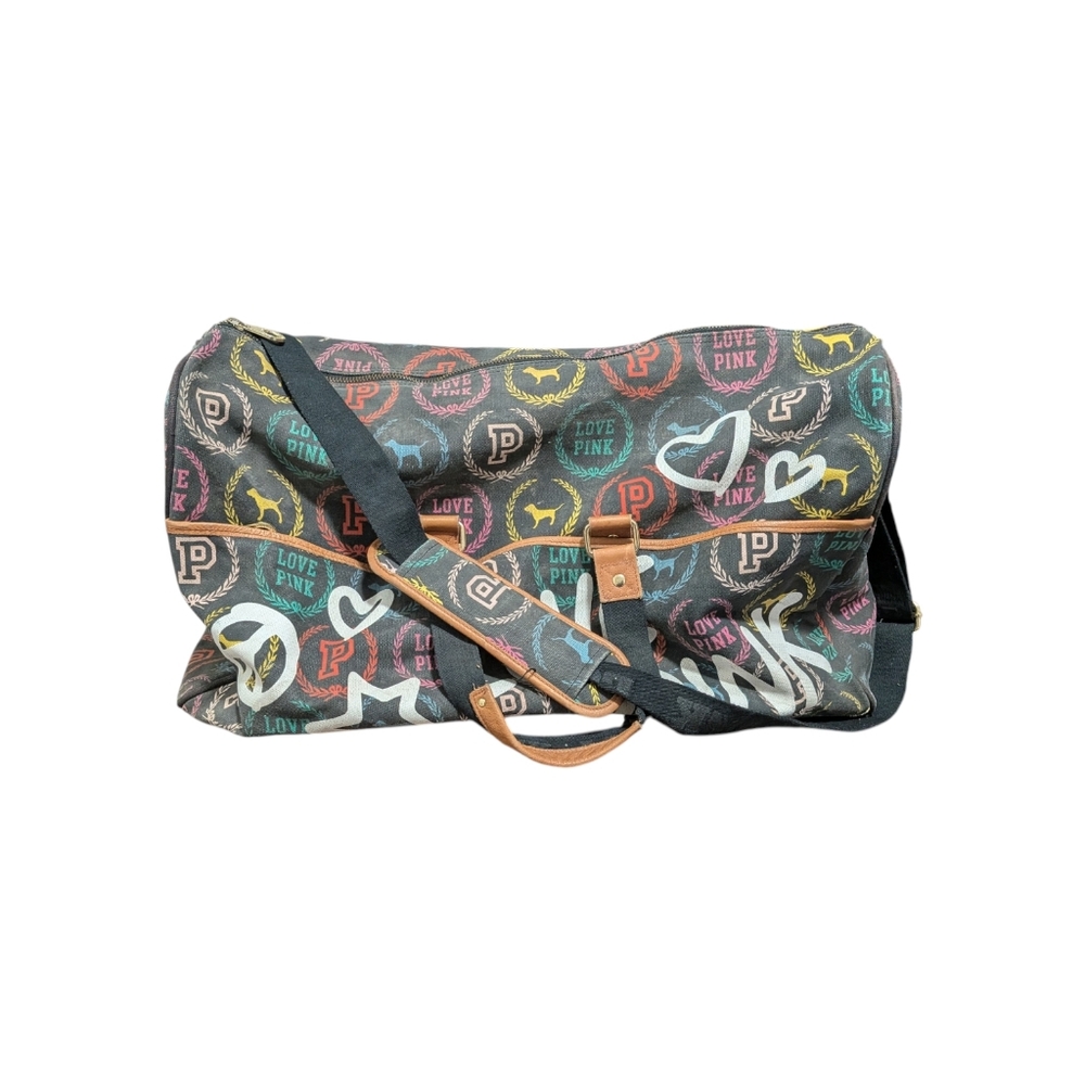 Y2k Pink Victorias Secret Graphic Duffle Bag